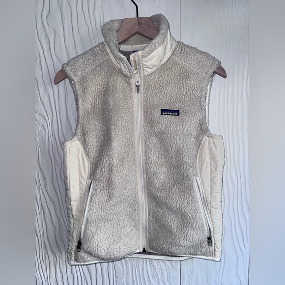 Patagonia Women's Retro-X Vest Sz: Medium Oatmeal/Off white Vintage 90's - Picture 2 of 8